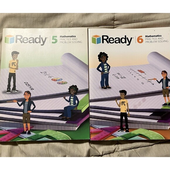 New Ready Mathematics Grade 5 And 6  Practice And Problem Solving Home Schooling - Picture 1 of 8